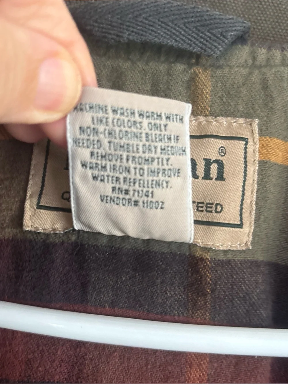 Vintage LL Bean Jacket Mens Large Brown Canvas Field Barn Coat Flannel Lined Y2K